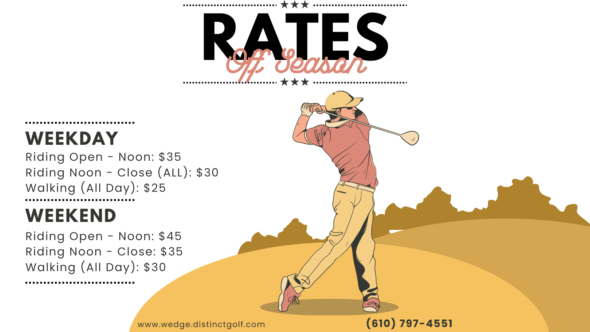 Rates Wedgewood Golf Club